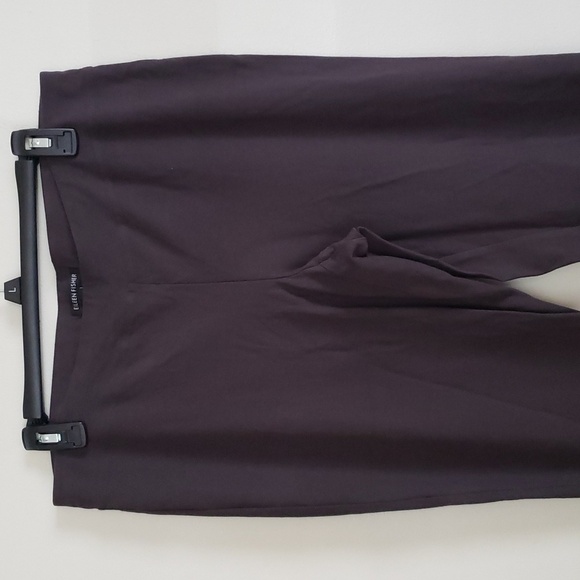 Eileen Fisher Washable stretch crepe neutral gray stretch pants. Women's medium - Picture 2 of 7